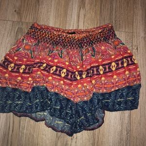 colorful flowy cloth shorts